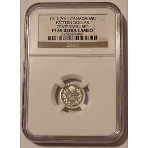 Canada 2011 Silver 5 Cents Pattern Dollar Proof PF69 UC NGC Low Mintage